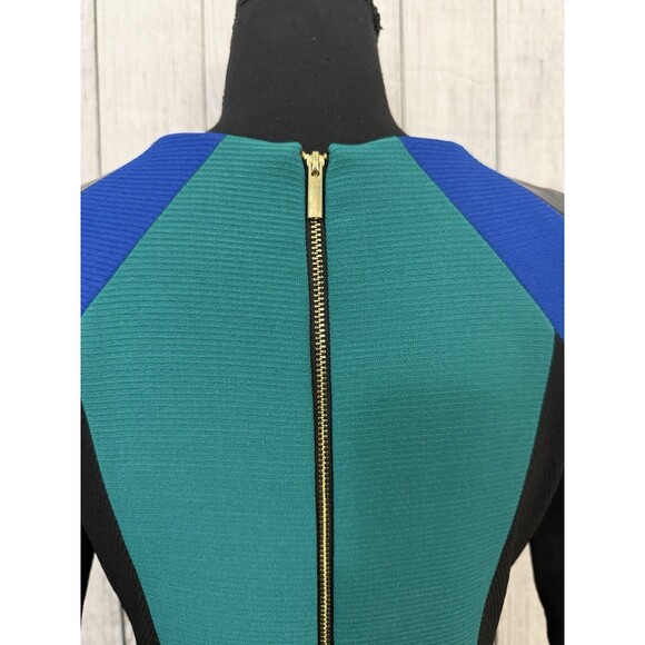 Julia Jordan Women's Size 2 Multicolor Color Block Sheath Short Sleeve Dress - Picture 7 of 9